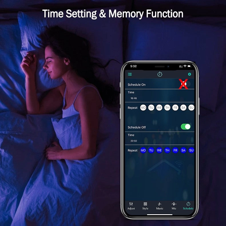 ZERO Smart RGB Light Bar Music Sync with Battery