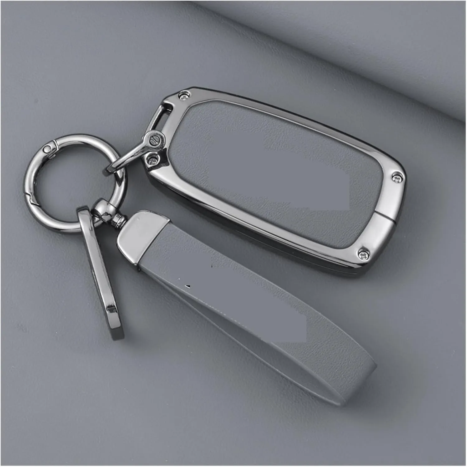 Zinc Alloy Car Key Case Cover Fit for DongFeng Popular Yacht 600 Shell Keychain Metal Keyless Bag Buckle Accessories(Style A Red 01)
