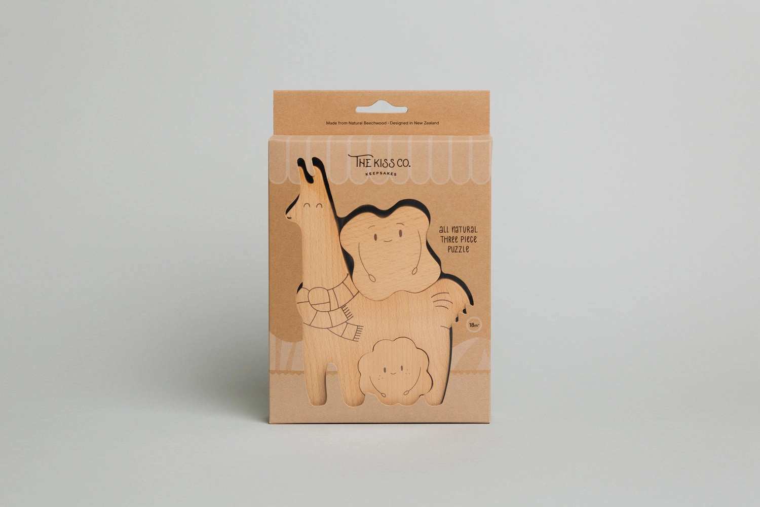 Āpiti - Natural Beechwood Puzzle