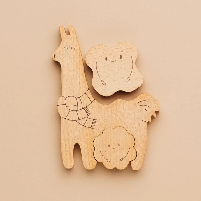 Āpiti - Natural Beechwood Puzzle